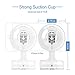 ilikable Suction Cup Hooks Heavy Duty Shower Suction Hooks for Towel Razor Loofah, Waterproof Suction Hooks for Bathroom Kitchen Wall Window Hooks 2 Pack, Clear