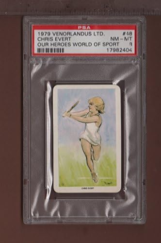 1979 Venorlandus Ltd - #48 Chris Evert Tennis - Our Heroes World of sport - PSA 8 NM - MT