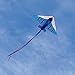 Besra 60inch Colorful Plane Kite Easy to Fly Aircraft Nylon Kite for Kids & Adults (Blue)