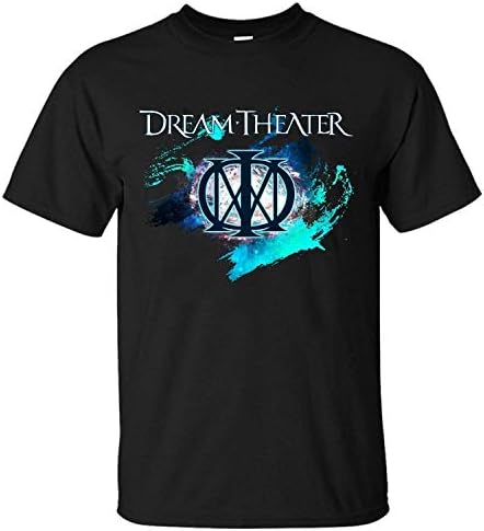 Vezzanlly Mens&Youths Dream Theater Progressive Metal Logo Short Sleeve T-Shirt BlackX-Large-Male