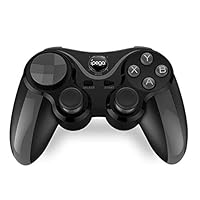 rowna Gamepad, Wireless Bluetooth 4.0 Gamepad Double Vibrating with Display Game Console Joystick, for iOS Android
