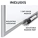 Quartet Whiteboard, Non-Magnetic Dry Erase White Board, 2' x 1.5', Total Erase, Silver Aluminum Frame (S531)