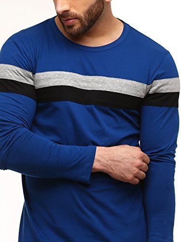 gritstones men's plain slim fit t-shirt