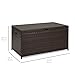 Best Choice Products 136 Gallon Large Deck Box Indoor Outdoor Storage Wicker Furniture, Organization for Patio, Living Room, Bedroom, Cushions, Pool Accessories w/Safety Pneumatic Hinges - Brown