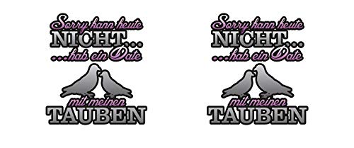 Samunshi® Tauben Tasse mit Spruch Date mit Tauben Geschenk für Tauben Fans Kaffeetasse groà Lustige Tassen zum Geburtstag schwarz 300ml – Bild 3
