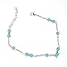 Lisli Women Fashion Sexy Simple Bead Silver Plated Anklet Ankle Bracelet Foot Chain