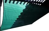 BlueDot Trading Square Shade Sail-Breathable Mesh,  Green, 13 by 13-Foot