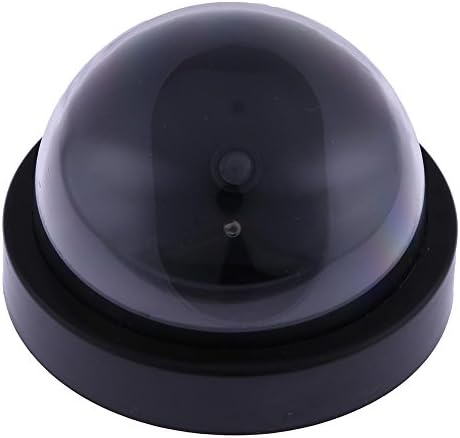 LiChiLan Simulation Dome Camera, Fake Dummy Simulation Dome Camera Red LED Blinking Light Security Camera