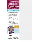 (CAROL DOAK'S LEGAL-SIZE FOUNDATION PAPER) BY Paperback (Author) Paperback Published on (04 , 2011) by 