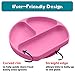 Silikong Suction Plate for Toddlers | BPA Free, 100% Food-Grade Silicone | Microwave, Dishwasher and Oven Safe | Stay Put Divided Baby Feeding Plates