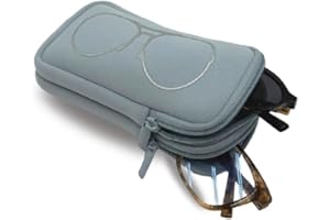MYTAGALONGS Double Eyeglass Case with 2 Compartments