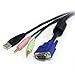 StarTech.com 6 ft 4-in-1 USB VGA KVM Switch Cable with Audio and Microphone - VGA KVM Cable - USB KVM Cable - KVM Switch Cable (USBVGA4N1A6)