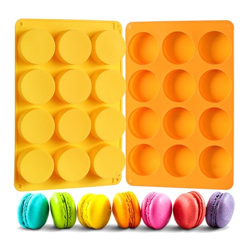 Chocolate Cookie Silicone Molds 12-cavity Round