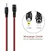 Makerfire 10 Male 10 Female Red Black DC Power Adapter CCTV DVR Camera Lead Plug Pigtail Cable