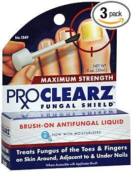Proclearz Fungal Shield Brush-On Antifungal Liquid Maximum Strength – 1 oz, Pack of 3