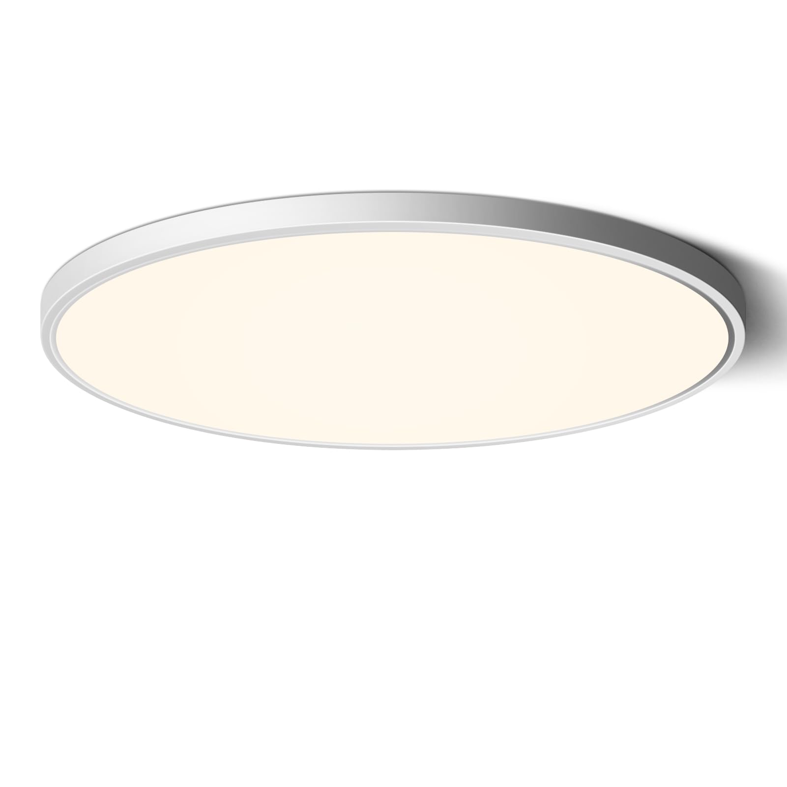 LEDLightsWorld 15.7inch LED Ceiling Light Flush Mount, 32W LED Ceiling Light, 4000K Round Flat Panel Light Fixture, Bright LED Ceiling Light for Bedroom, Living Room, Dining Room Image