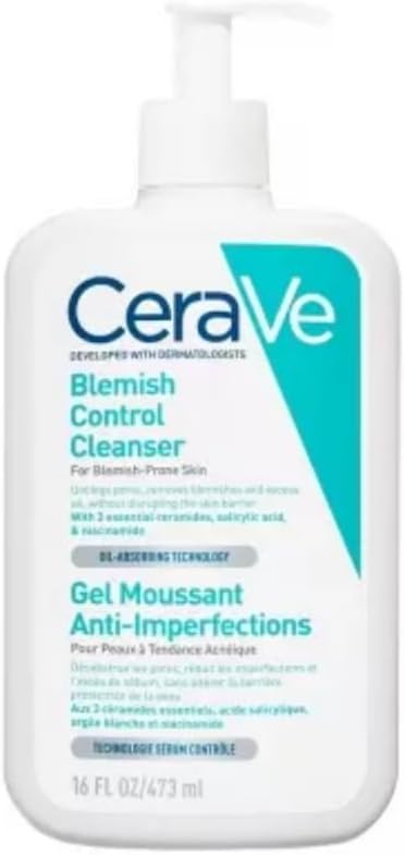 CeraVe Blemish Control Cleanser 473ml For Oily, Blemish-Prone Skin