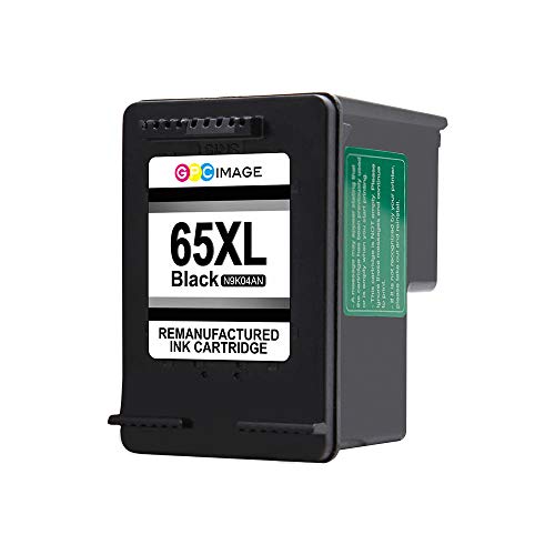 GPC Image Remanufactured Ink Cartridge Replacement for HP 65XL 65 XL Ink High Yield to use with Envy 5055 5052 5058 DESKJET 3752 3755 3758 2622 2655 3720 Printer (1 Black, 1 Tri-Color, 2 Pack)