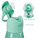 GARUNK Water Bottle for Kids with Cooling Fan and Handle for Girls & Boys, Spill/Leak-Proof BPA-Free 14oz 400ml, Green