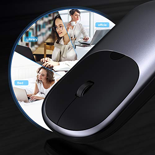 Rechargeable Wireless Bluetooth Mouse, Vogek Dual Modes (Bluetooth 4.0