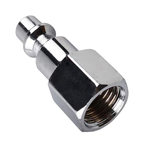 Jewboer 15 Pieces Air Hose Line Quick Adapter Coupler Connector Plug 1/4" NPT Fitting Compressor Female Plug - Thumbnail 4