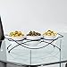 Ceramic Serving Bowls with Metal Rack - Round White Bowls Party Display Set for Serving Snacks, Appetizers, Candy, Nuts and Dips