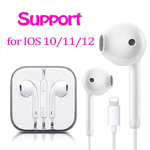Suearpost Earbuds, Microphone Earphones Stereo Headphones Noise Isolating Headset Compatible with iPhone 8/8 Plus/7/7 Plus/X/XS/XS Max/XR Earphones