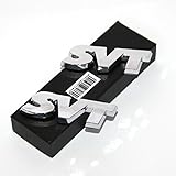 Yoaoo-oem® 2pcs OEM SVT Emblem Trunk Lid Badge for Ford Cobra Lightning Focus Mustang Shelby Chrome