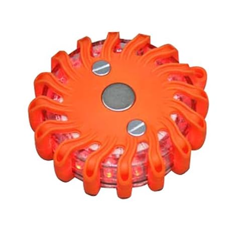 ROUTEKING 4 X 8 LED Strobe Flashing Emergency Beacon Lights For Car, Truck, Trailer, Caravan, Motorhome (Amber