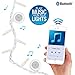 Bright Tunes Indoor/Outdoor Warm White Incandescent String Lights with Bluetooth Speakers