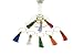 Tassel Wine Charms - Graduation Wine Glass Charms - Set of 8 Unique Tassels - Colorful Drink Markers, Wine Glass Tag Charms, Unique Wine Lover Graduation Gift - Book Club Wine Glass Identifiers