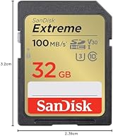 SanDisk 32GB Extreme SDHC UHS-I U3 V30 100MB/s 60MB/s Shot Speeds view 7