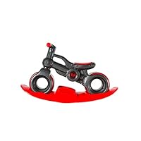 MIGOTOYS TCV-V100R 2 in 1 Baby Rider Balance Bike and Rocker Board, Black Made in Taiwan