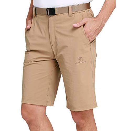 camel cargo shorts