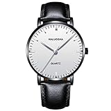 KASHIDUN Men's Watches & Women's Watch Luxury Quartz Wristwatches Small Dial Waterproof Calendar Date Black Color