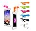 Portable Mini iPhone Fan - Colorful and Powerful 2-in-1 Fans for iPhone/iPad and Android Smartphone/Tablet - Black/Pink/Blue/Green/White/Orange - Summer 2018 iPhone Accessories (Black)
