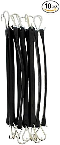 Bline EPDM Tarp Rubber Bungee Straps -10 Pack ( sizes 5`` to 31`` available ) (10``)