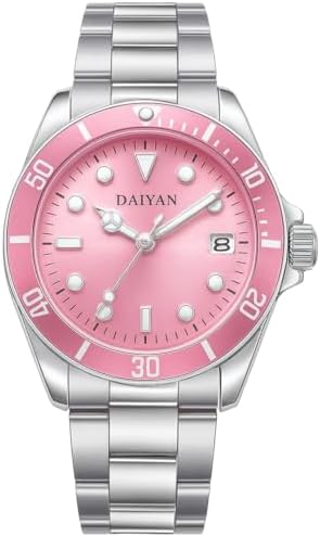 Amazon.com: JewelryWe Womens Watches Rhinestone Round Pink  display picture 3