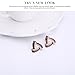 Everrich Elegant Party Triangle Eardrop Diamonds Silver Plated Evening Necklace Earrings Jewelry Sets, 2 Pcs, Black