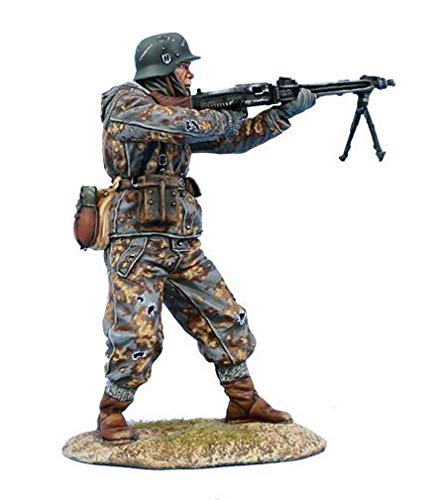 First Legion BB042 German Waffen SS Firing MG42 WWII Toy Soldier