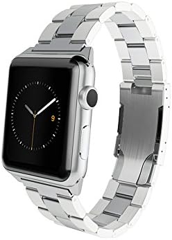 Monowear Metall Gliederbracelet silver/polierter adaptor 38mm