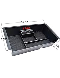 JOJOMARK   Organizador de consola central para Yukon Chevy Tahoe, Silverado, 2014 2018, para GMC Sierra Accesorios, para reposabrazos, caja de almacenamiento secundaria, compatible con vehículos GM