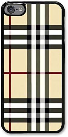 Custom iPod Touch 6 Cases - Wallpaper Plaid Hard Plastic Phone Cell Case for iPod Touch 6