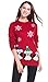 Women's Christmas Cute Reindeer Snowflakes Knitted Sweater Girl Pullover (Large, Penguins)