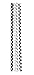Kikkerland Paper Straws, Black and White, Box of 144