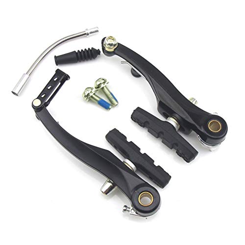 Caiyuangg Mountain Bicycle V-Brake Aluminum Alloy Bike Brakes Sets with Brake Pad for Universal Bicycle, Road Bike, MTB, BMX (1 Pair)