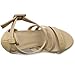 Ollio Women's Shoe High Heel Cross Strap Sandal