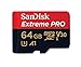 SanDisk Extreme PRO microSDXC Memory Card Plus SD Adapter up to 100 MB/s, Class 10, U3, V30, A1 - 64 GB primary