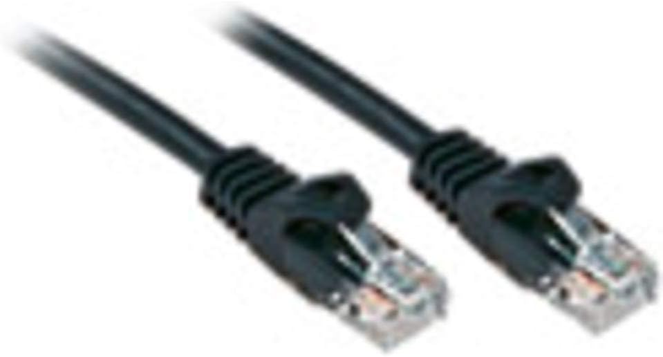 Lindy Basic Network Cable Cat. 6 U/UTP Patch Cable 0.3 m black, 0.3 meters
