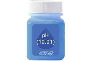 SundiooK pH Calibration Solution Kit 50ml with 4.0/7.0/10.0 Buffer and ORP222mv Storage pH Probe for Protection, KCL Compatib